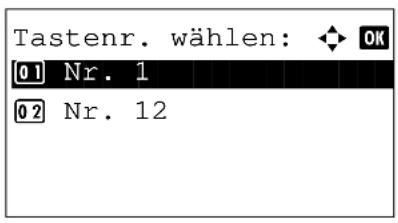 Utax P-3025 MFP - Zielwahltasten bearbeiten - 1