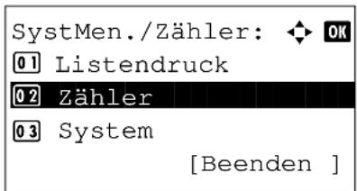 Utax P-3025 MFP - Zähler prüfen - 2