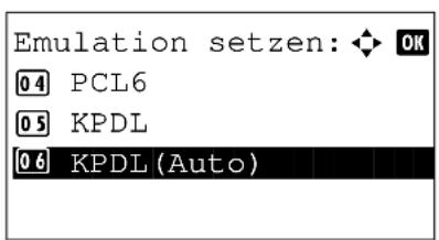Utax P-3025 MFP - Wenn KPDL(Auto) als Emulation gewählt wurde - 1