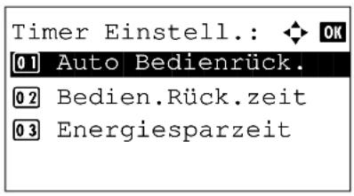 Utax P-3025 MFP - - Automatische Bedienfeld Rückstellung aktivieren/deaktivieren - 4