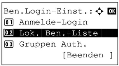Utax P-3025 MFP - Benutzereigenschaften ändern - 5