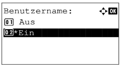 Utax P-3025 MFP - Benutzername - 3