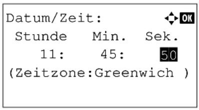 Utax P-3025 MFP - Datum und Uhrzeit einstellen - 11