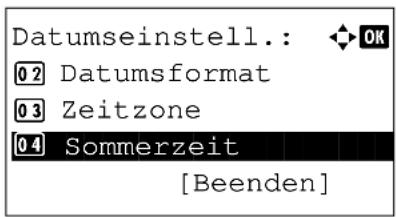 Utax P-3025 MFP - Datum und Uhrzeit einstellen - 7