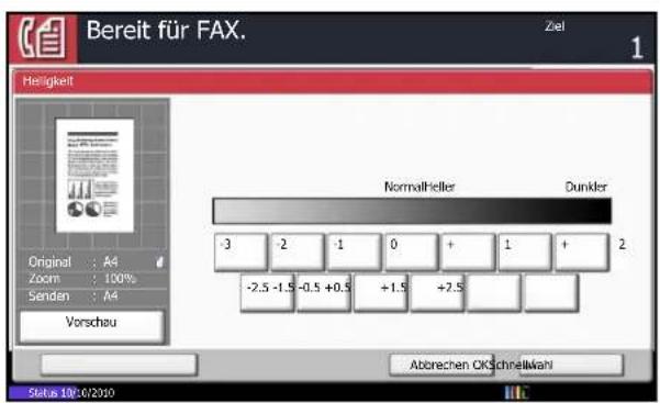Utax CDC 1935 - Wahl der Helligkeit - 1