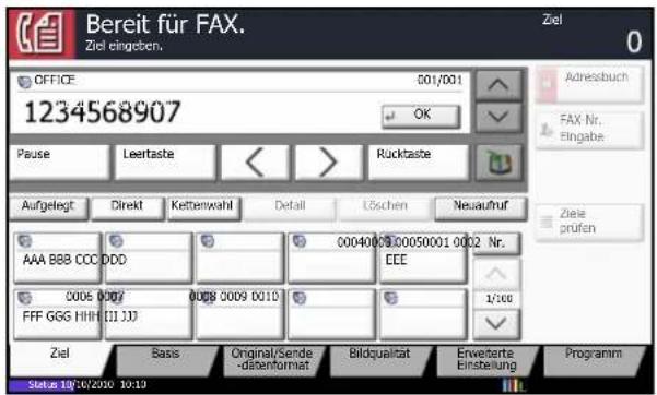 Utax CDC 1930 - Ziel aus dem Adressbuch wählen - 3