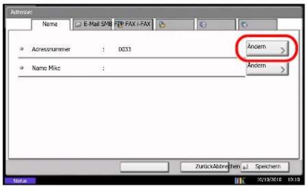 Utax CDC 1930 - Kontakte zum Faxen anlegen - 1