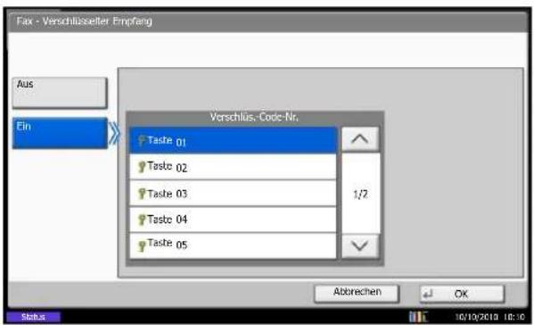 Utax CD 1455 - Vorgang am empfangenden System - 1