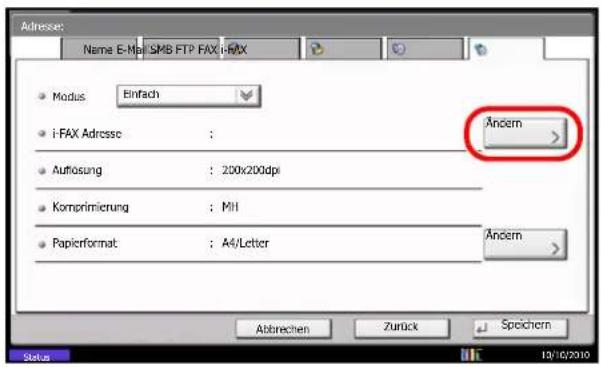 Utax CD 1455 - Kontakte für i-FAX anlegen - 2
