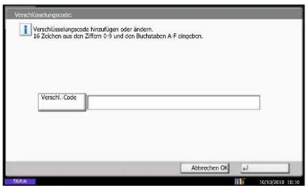 Utax CD 1480 - Verschlüsselungscode speichern - 2