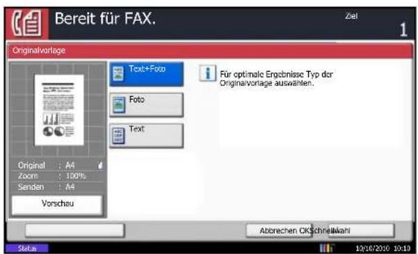 Utax CD 1480 - Auswahl der Originalvorlage - 1