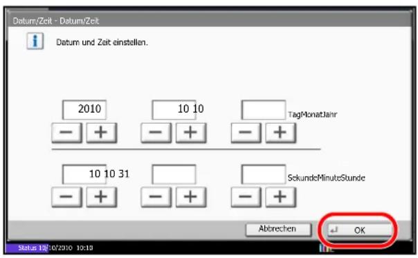 Utax CD 1480 - Benutzen der Eingabe ( ) Taste - 1