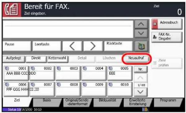 Utax CD 1480 - Manuelle Wahlwiederholung - 1