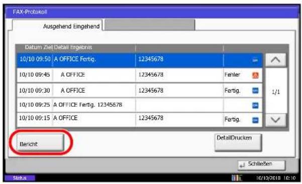 Utax CD 1445 - Aktivitätsbericht drucken - 1