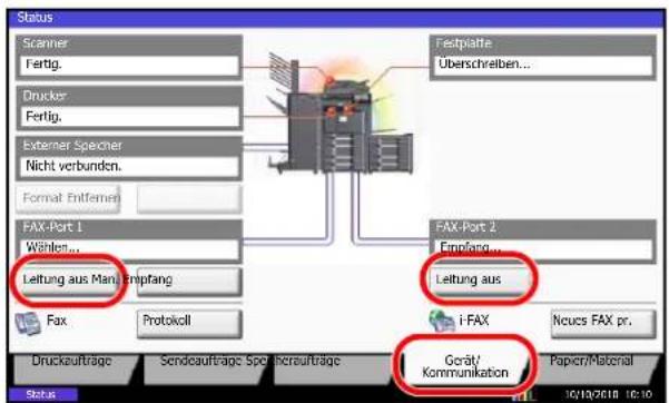 Utax CD 1445 - Abbruch einer Übertragung - 1