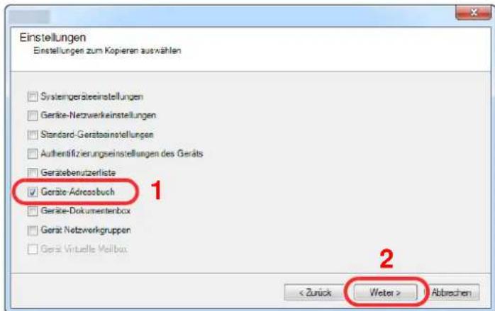 Utax 7056i - Adressbuch auf dem PC sichern - 4
