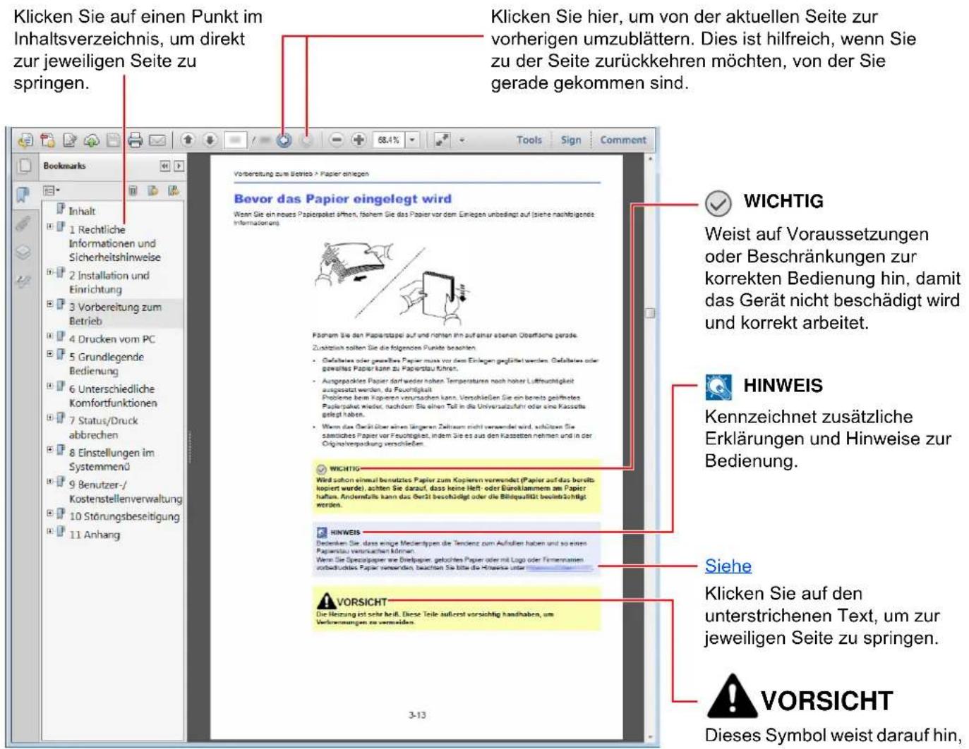 Utax 7056i - Konventionen in dieser Bedienungsanleitung - 1