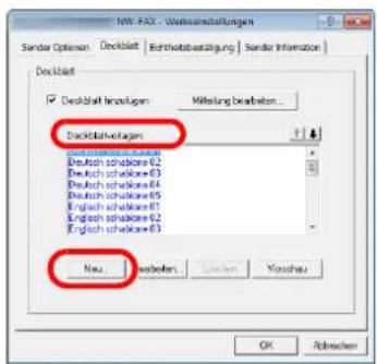 Utax 5505ci - Deckblattvorlagen bearbeiten - 1