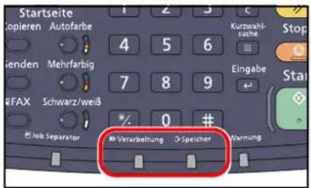 Utax 5505ci - Anzeigen während des Sende- und Empfangsvorgangs - 1