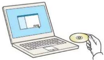 Utax 5505ci - Legen Sie die DVD ein. - 1