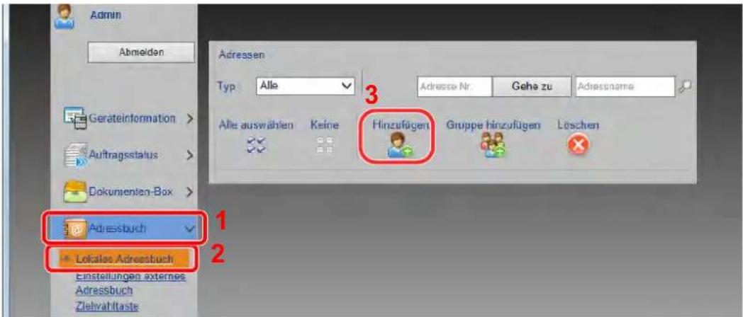 Utax 5056i - Anzeige aufrufen. - 2