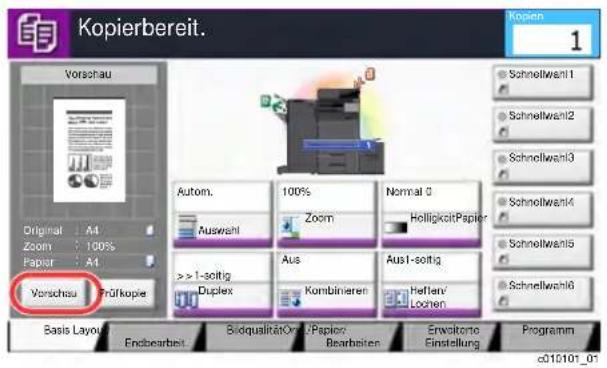 Utax 4056i - Wählen Sie [Vorschau]. - 1