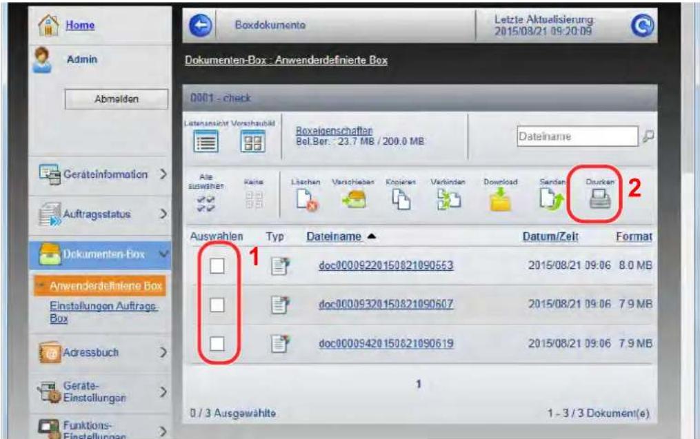 Utax 4056i - Dokument ausdrucken. - 1