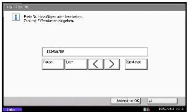 Utax 4505ci - Zulässige Faxnummern ändern und löschen - 2