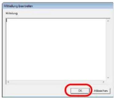 Utax 4505ci - Mitteilung bearbeiten. - 2