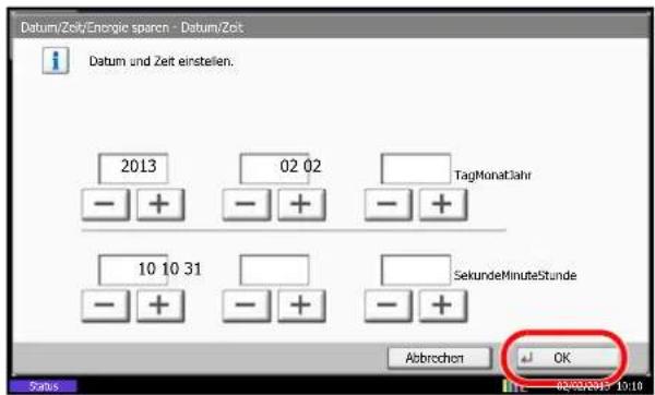 Utax 4505ci - Benutzen der Eingabe (Eingabe Taste - 1