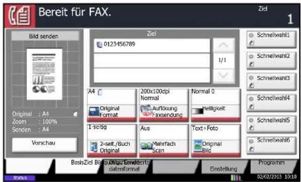 Utax 4505ci - Hinterlegte Funktionen ändern - 1