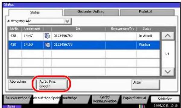 Utax 4505ci - Sendestatus prüfen - 2