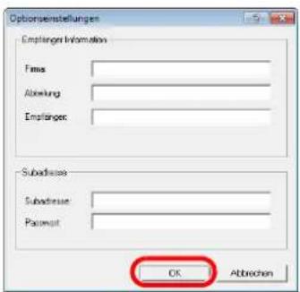 Utax 4505ci - Empfängerinformationen eingeben. - 1