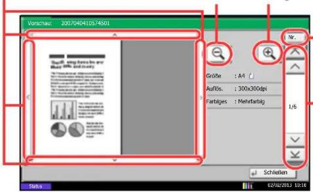 Utax 4505ci - Arbeit mit der Vorschau-Anzeige - 1