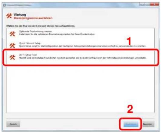 Utax 3561i - [Wi-Fi Setup Tool] > [Ausführen] - 1