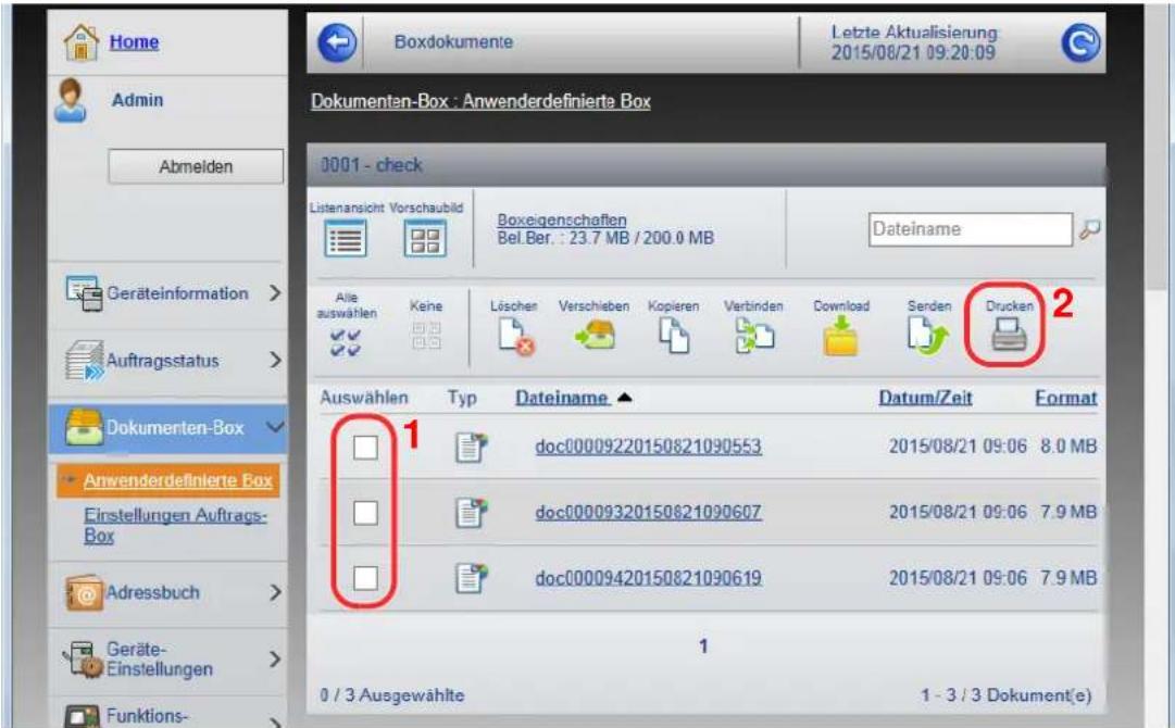 Utax 3561i - Dokument ausdrucken. - 1