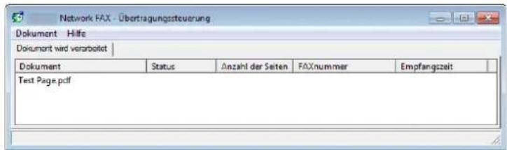 Utax 3505ci - Doppelklicken auf das Symbol öffnet die Übertragungssteuerung und der Status aller Übertragungen wird angezeigt. - 1