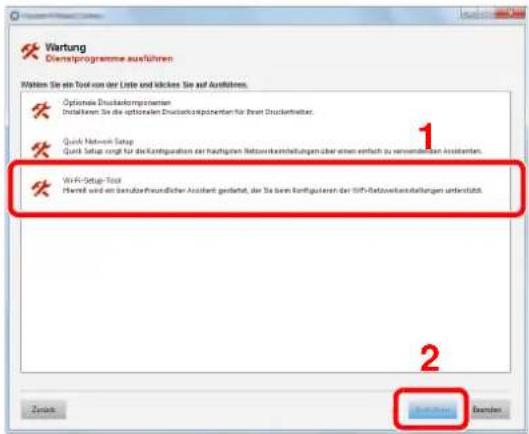 Utax 3061i - [Wi-Fi Setup Tool] > [Ausführen] - 1