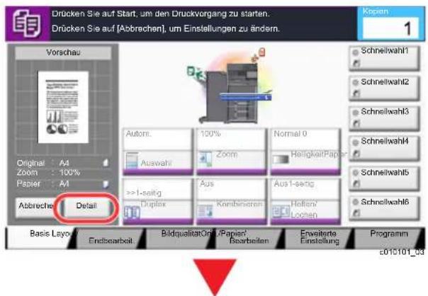 Utax 3061i - Wählen Sie [Detail]. - 1