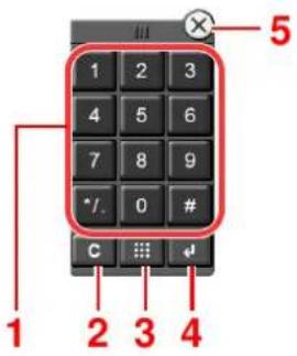 Utax 3061i - Zahlen eingeben - 1