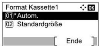 Utax 1856 - Papierformat einstellen. - 3