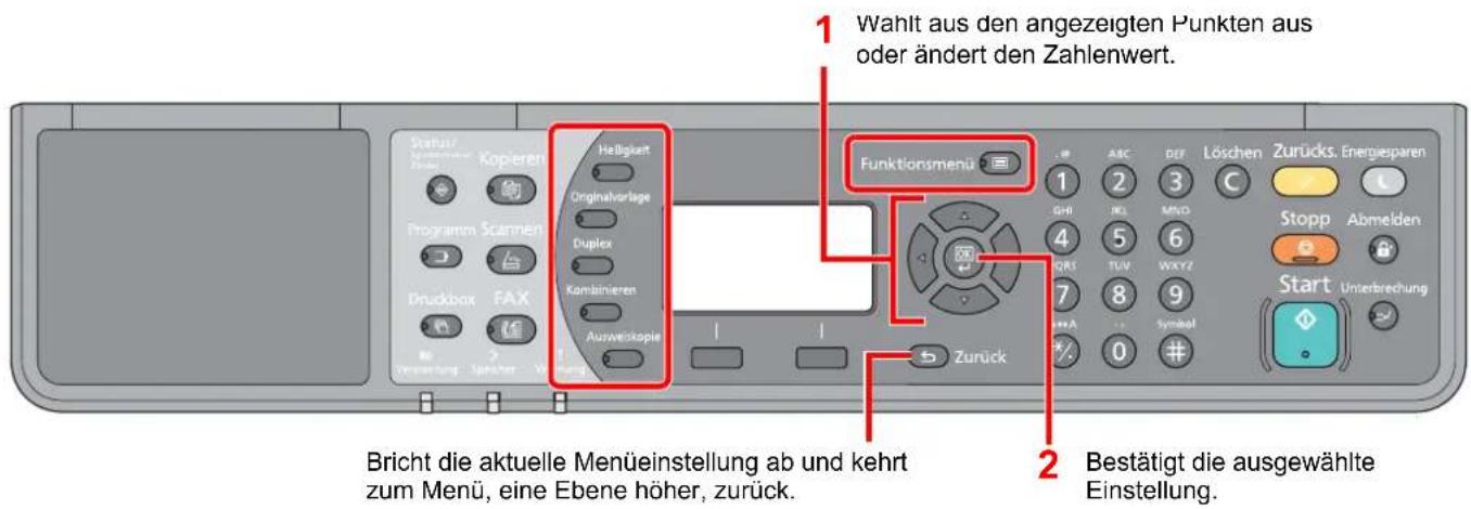Utax 1856 - Unterschiedliche Komfortfunktionen - 2