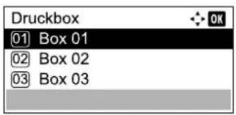 Utax 1856 - Wählen Sie die entsprechende Druckbox aus. - 1