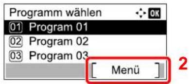 Utax 1856 - Programm aufrufen. - 2