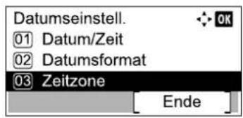 Utax 1856 - Einstellungen konfigurieren. - 1