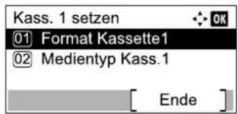 Utax 1856 - Papierformat einstellen. - 1