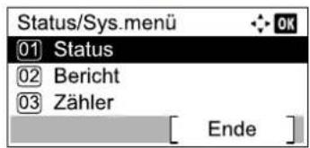 Utax 1856 - Anzeige aufrufen. - 2