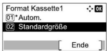 Utax 1856 - Papierformat einstellen. - 7