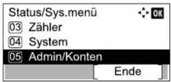 Utax 1856 - Anzeige aufrufen. - 2