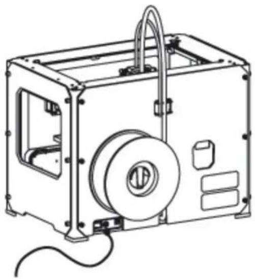 MakerBot Replicator 2 MB1036 - Anbringen des Netzteils - 1